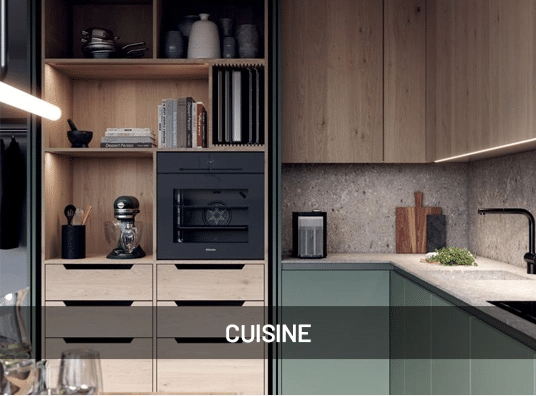 Carte de la catégorie cuisine, avec une photo de cuisine en fond